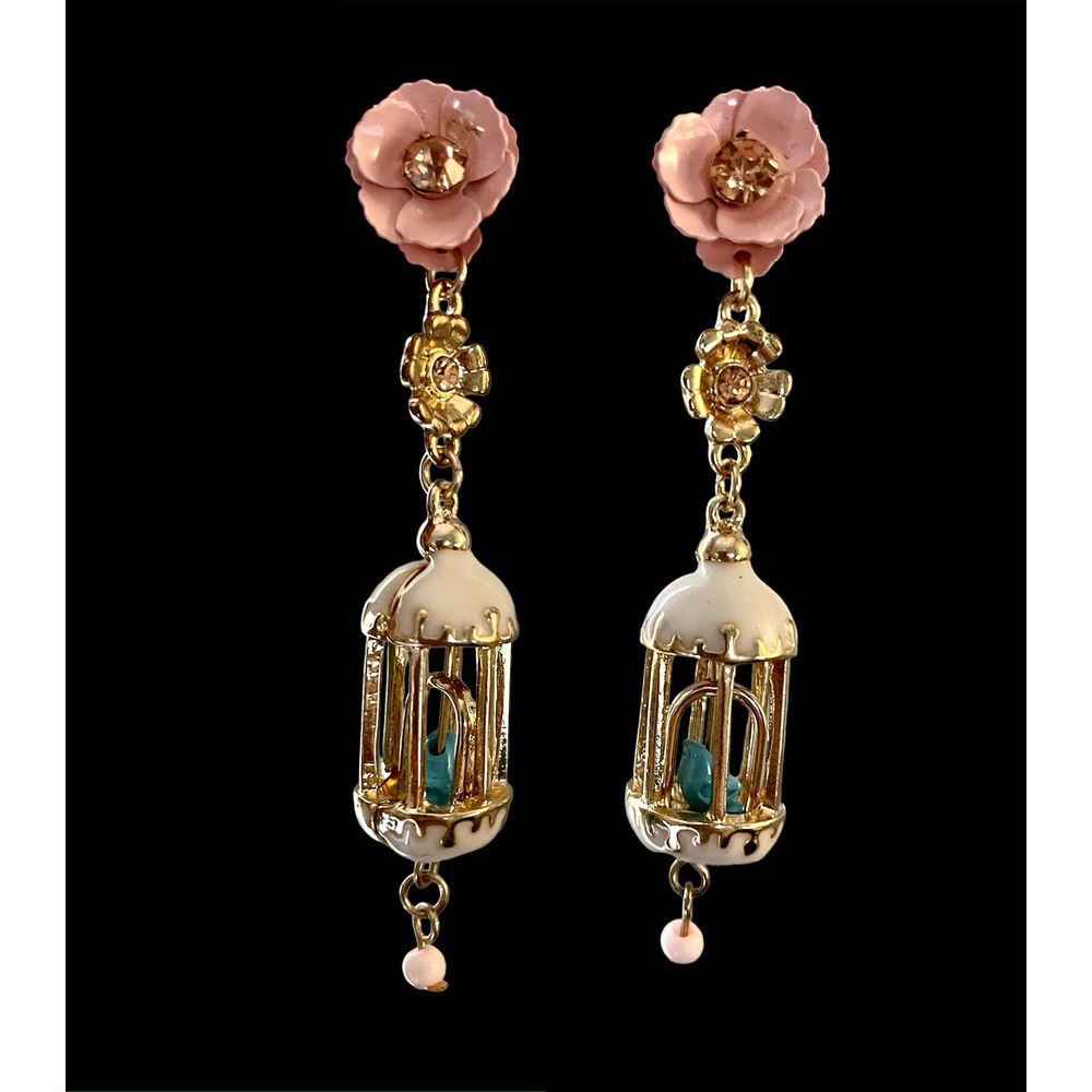 Of Rare Origin Aviary Classic Mini Birdcage Earrings